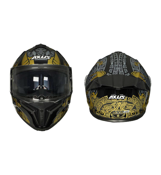 CASCO NIGHT NEGRO/DORADO