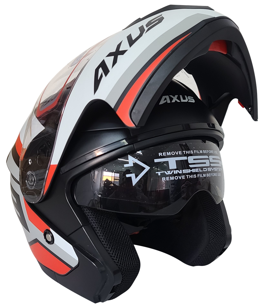 CASCO ABATIBLE SPORT 23 NEGRO/ROJO