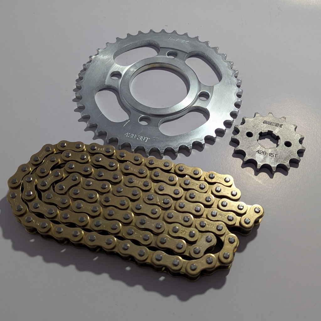 Kit de tracción FT150 Reforzado Cadena Dorada