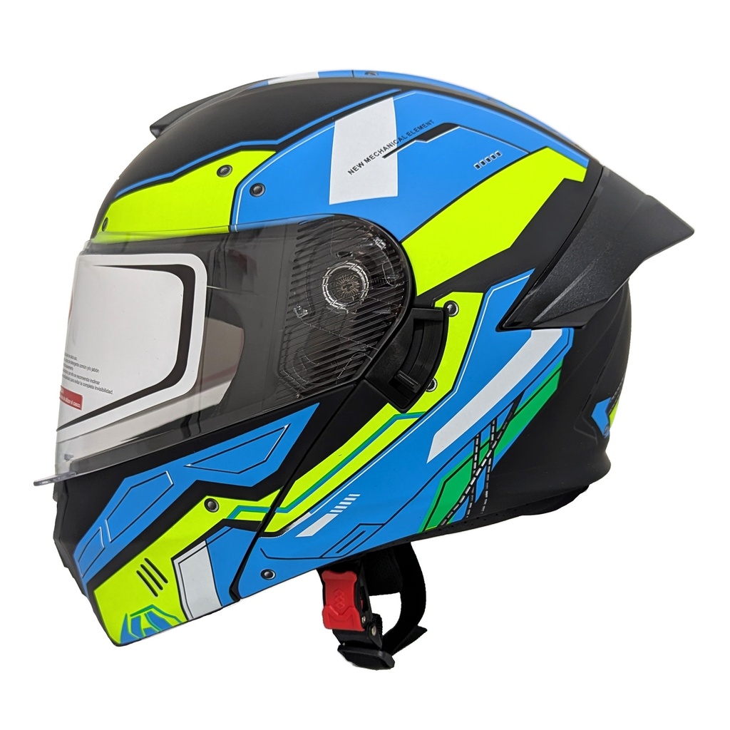 CASCO MEK-255 FLIP UP HELMET Matte Black/Gren