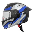 CASCO MEK-255 FLIP UP HELMET Matte Black/Blue/Grey