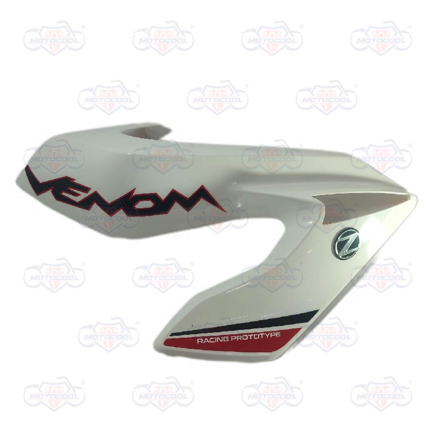 TAPADERA TANQUE DERECHO BLANCO/NEGRO VENOM 200