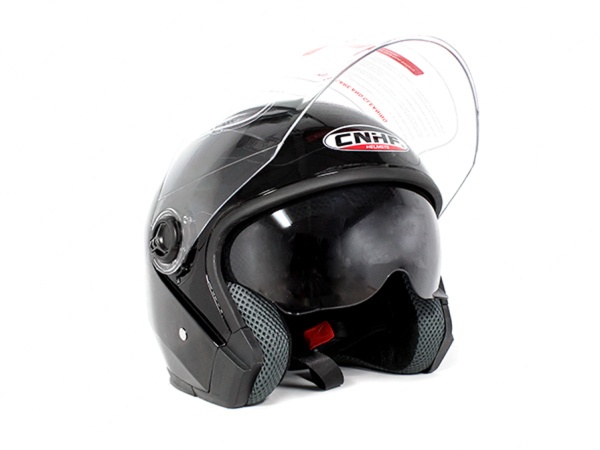 [AC1C-B500-500] Casco Half Face double Visor
