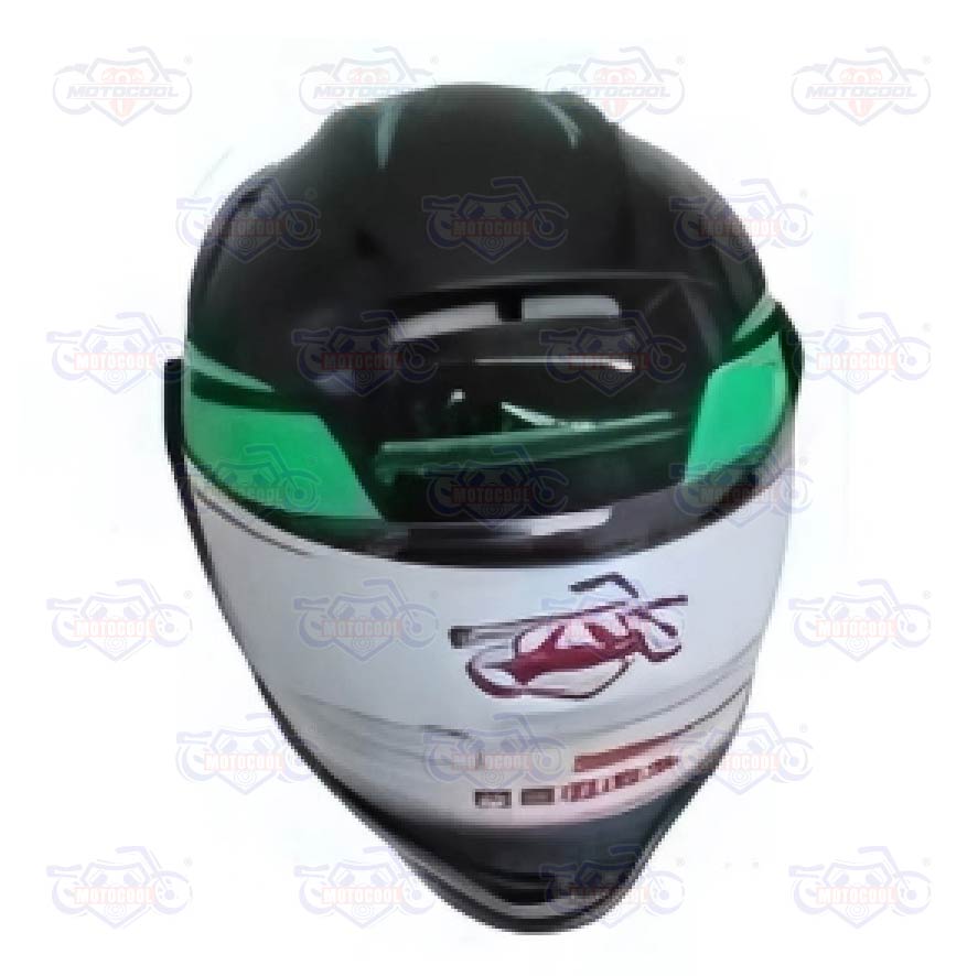 [AC1A-1463-502] CASCO MOTOCOOL VERDE/NEGRO