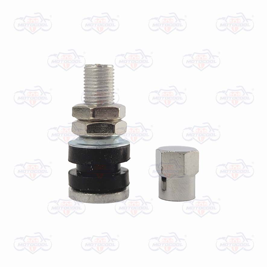 Valvula llanta Radial Moto Standard Cromada