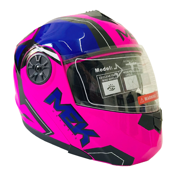 Casco MEK MK759 ABATIBLE SHERRY RODSADO/MORADO Brillante