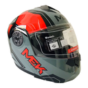 Casco MEK MK759 ABATIBLEPORT MAVRIC GRIS/ROJO Brillante