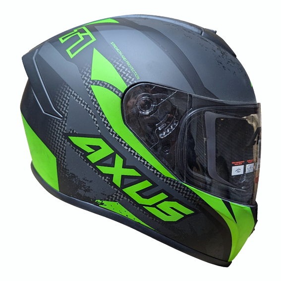 CASCO AXUS T1 GRIS/VERDE/NEGRO TALLA XL