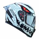 CASCO PARA MOTOCICLISTA CERRADO ANGRY WHITE XL