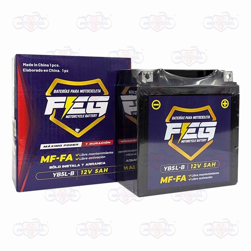 [FEG04 MF-FA YB5L-B] BATERIA FEG 12V5AH HOMOLOGACION UD1