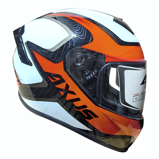 [AC1A-1014-104] CASCO AXUS IRON NARANJA/NEGRO/BLANCO TALLA XL