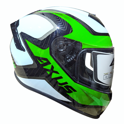 [AC1A-1014-106] CASCO AXUS IRON VERDE/NEGRO/BLANCO TALLA XL